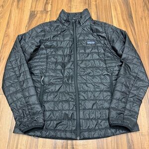 Patagonia Nano Puff Jacket Women’s Large Primaloft Quilted Puffer Utility Black